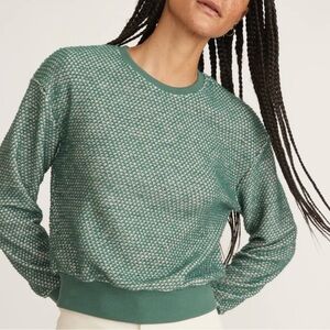 Marine Layer Birdseye Sweatshirt in Green